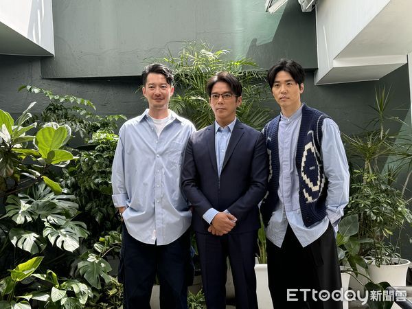 ▲周詠軒、陳子強、巫宗翰出席《宇宙的源頭就是愛》卡司發布會。（圖／記者黃庠棻攝）