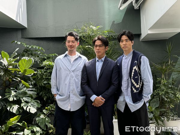 ▲周詠軒、陳子強、巫宗翰出席《宇宙的源頭就是愛》卡司發布會。（圖／記者黃庠棻攝）