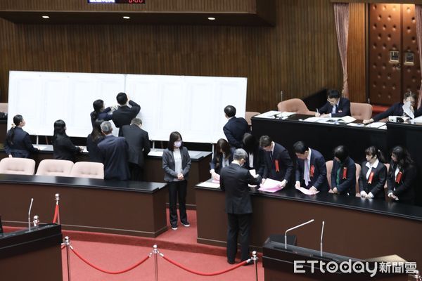 ▲▼覆議案 開票 立法院院會投票 行政院提總預算 財劃法覆議案。（圖／記者屠惠剛攝）