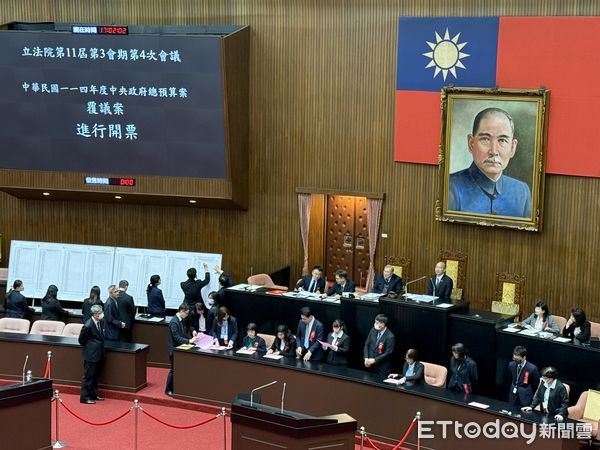 ▲▼覆議案 開票 立法院院會投票 行政院提總預算 財劃法覆議案。（圖／記者屠惠剛攝）