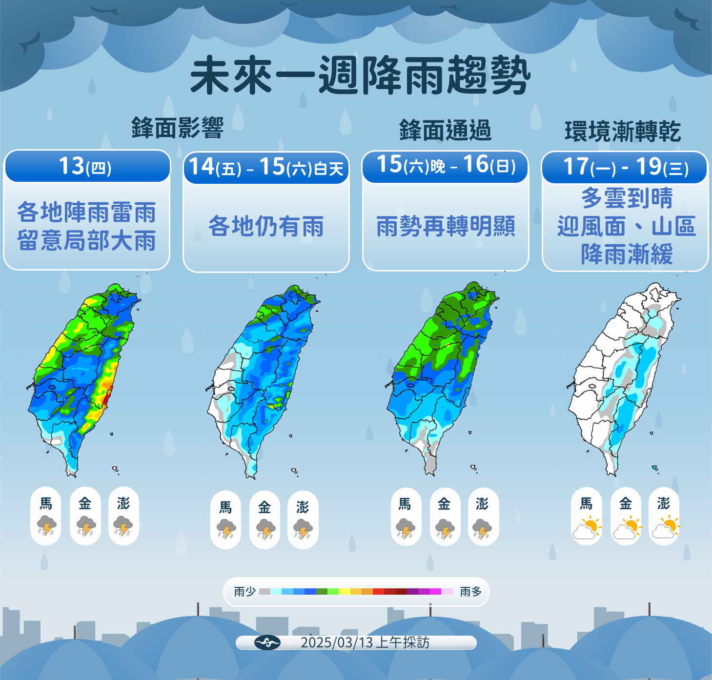 ▲▼天氣趨勢。（圖／氣象署提供）