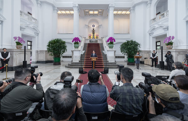 ▲▼總統賴清德召開「國安高層會議會後記者會」。（圖／總統府提供）