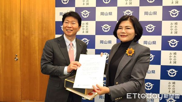▲雲林縣長張麗善12日下午拜訪岡山縣伊原木隆太知事，也參訪了岡山農畜產品直賣所及倉敷美觀地區。（圖／記者游瓊華翻攝）