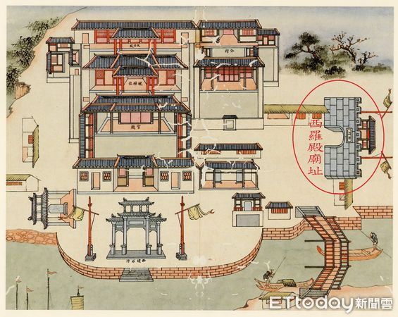 ▲台南南勢街西羅殿慶祝保安廣澤尊王聖誕，13日下午舉辦文化季走讀導覽，由西羅殿副主委林吉元、中西區長蔡佳甫等人主持走讀開幕典禮。（圖／記者林東良翻攝，下同）