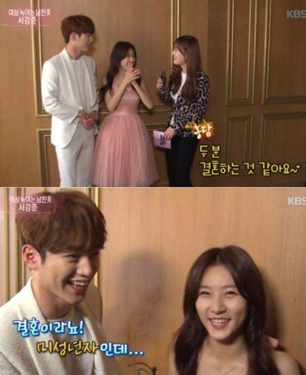 ▲▼徐康俊被虧「像和金賽綸結婚」反應引網讚：這才正常。（圖／翻攝自韓網）