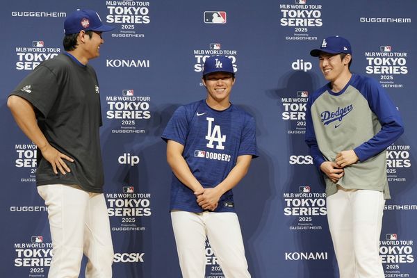 ▲▼大谷翔平、山本由伸、佐佐木朗希             。（圖／達志影像／美聯社）