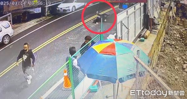 ▲勇警開3槍狂追通緝犯！跌倒又彈起身子　膝蓋見血顧不了。（圖／民眾提供）