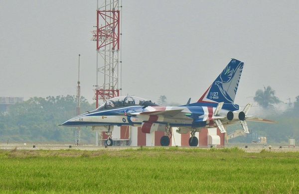 ▲▼AJT勇鷹高級教練機進駐空軍岡山基地 。（圖／翻攝自空軍司令部臉書）