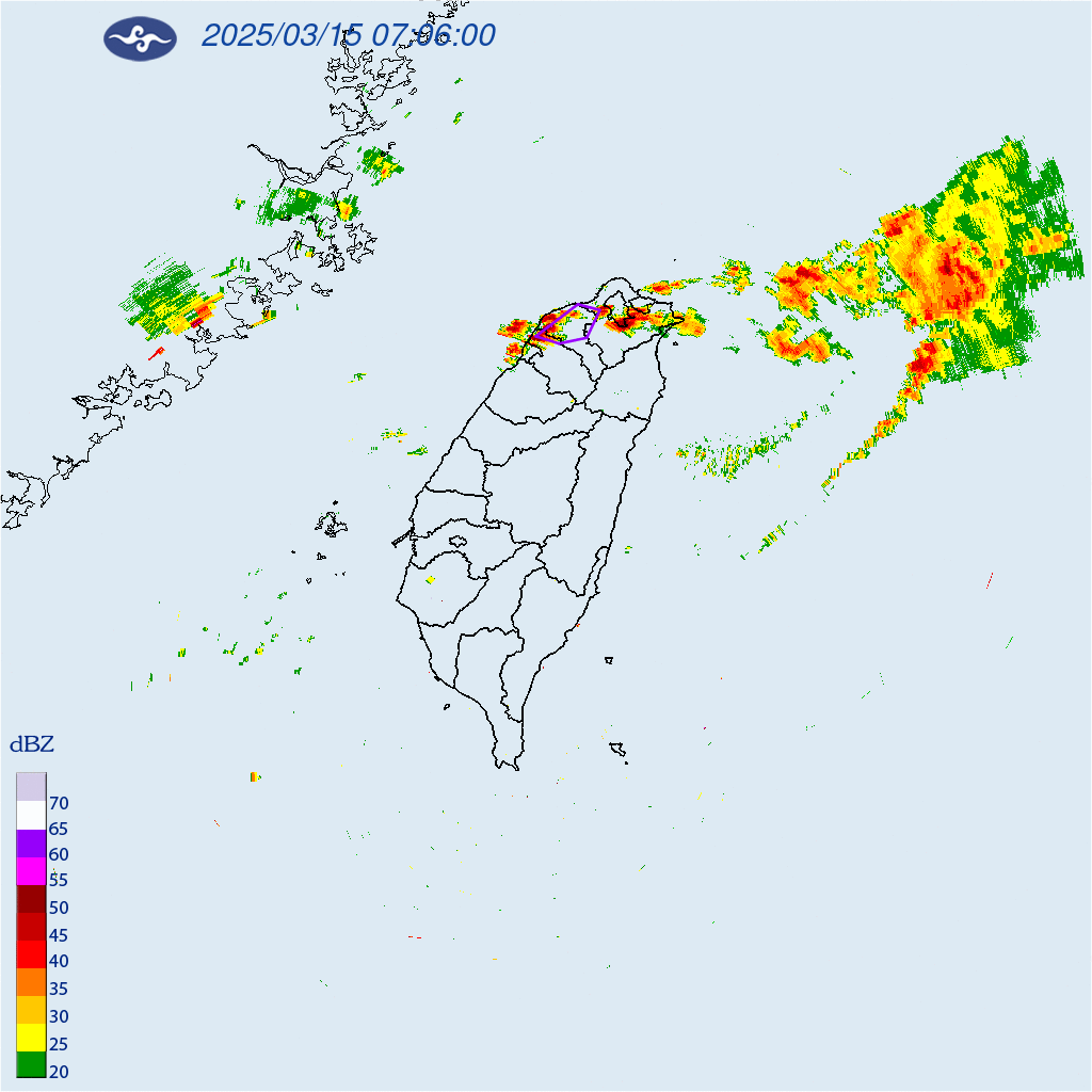 ▲▼新北市、桃園市、新竹縣大雷雨即時訊息。（圖／攝中央氣象署）