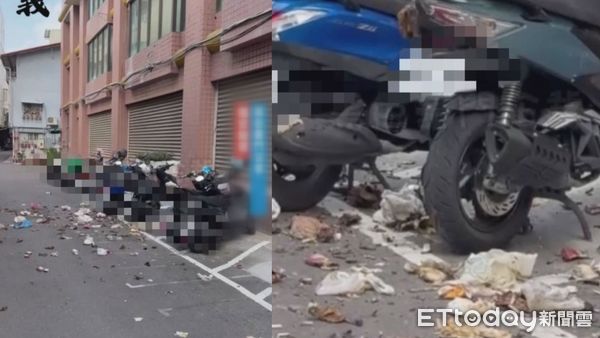 ▲▼彰化員林某大樓一名８樓李姓住戶長期亂丟垃圾致一樓，導致鄰居不堪其擾 。（圖／翻攝自黑色豪門企業）