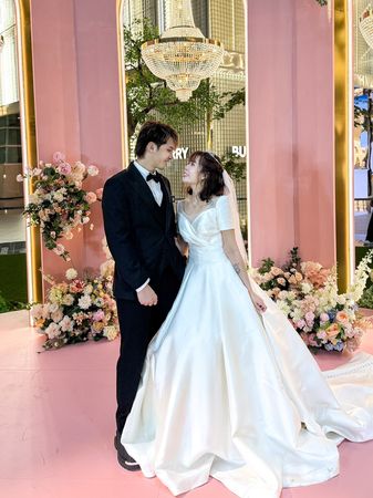 ▲▼▲▼田亞霍台北101舉辦世紀婚禮！帶2娃告白愛妻　賈永婕現身見證。（圖／猫少娛樂工作室提供）