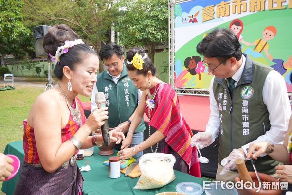 ▲民進黨台南市黨部成立第一個新住民諮詢站，落實黨部公益化，結合民進黨公職服務處一起來舉辦新住民國際家庭日。（圖／記者林東良翻攝，下同）