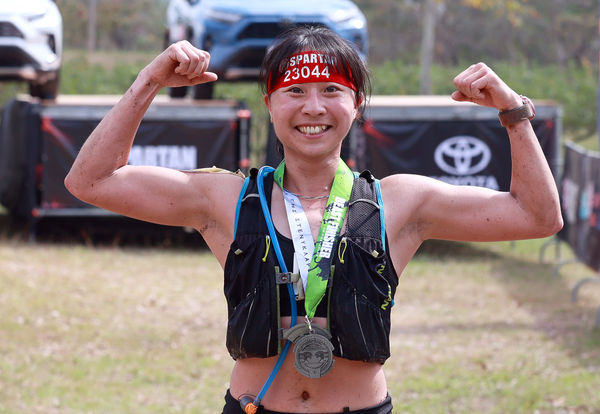 ▲日本菅田崚馬現職是消防員、王南評熱愛運動奪下女子總排第一、台將「耶穌」蔡榮峻在身體不適下獲總排第六。（圖／斯巴達障礙跑高雄站提供）