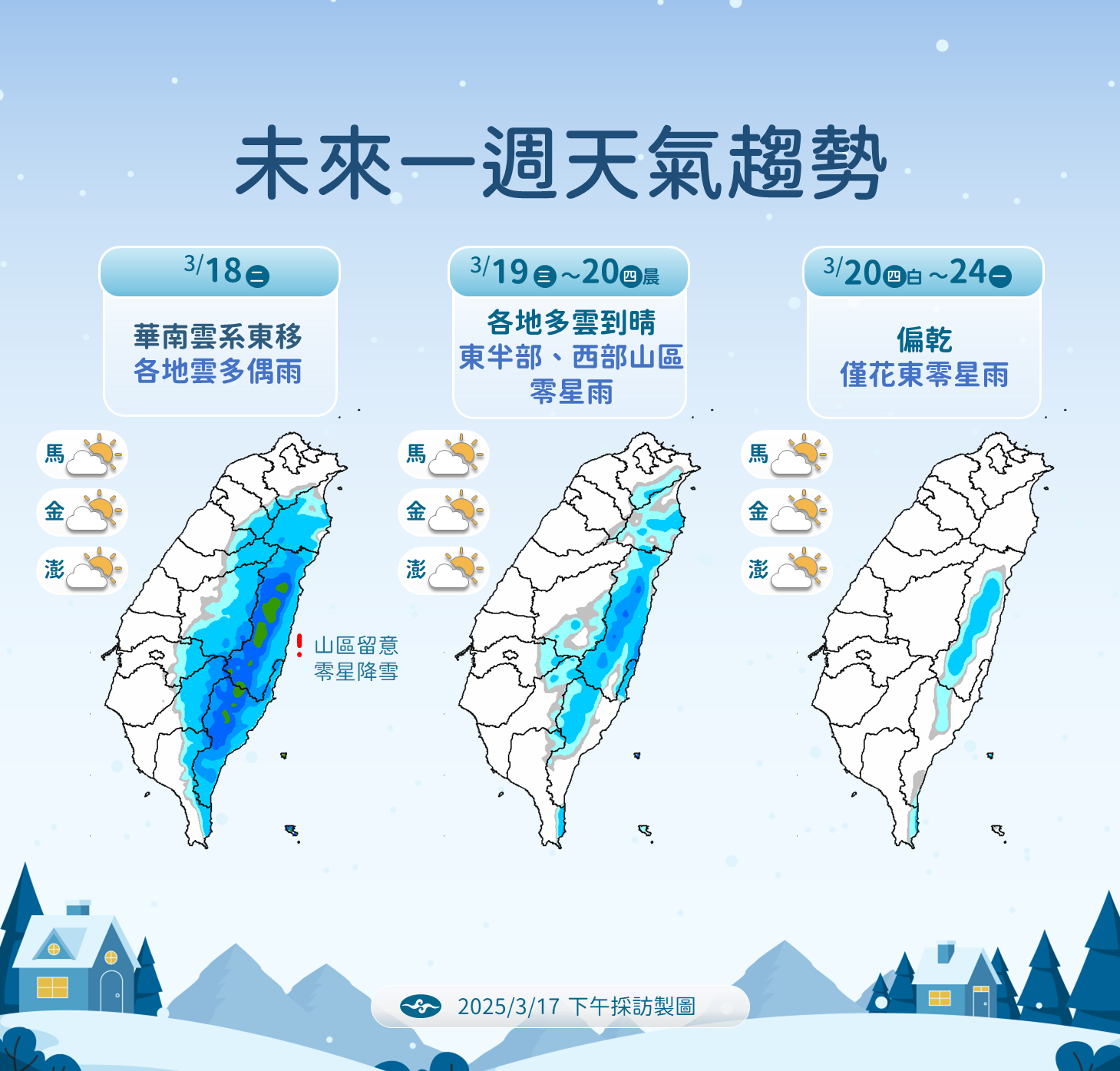 ▲▼天氣趨勢。（圖／氣象署提供）