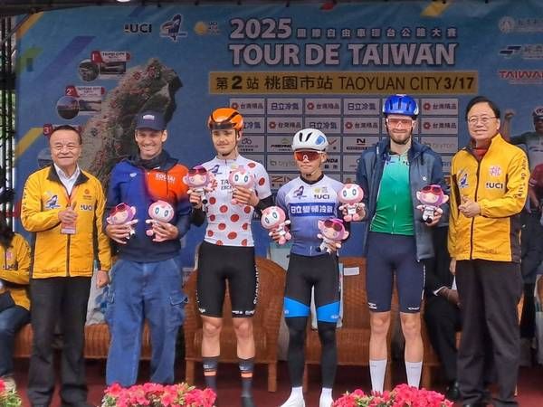▲2025國際自由車環台賽桃園市站開幕　