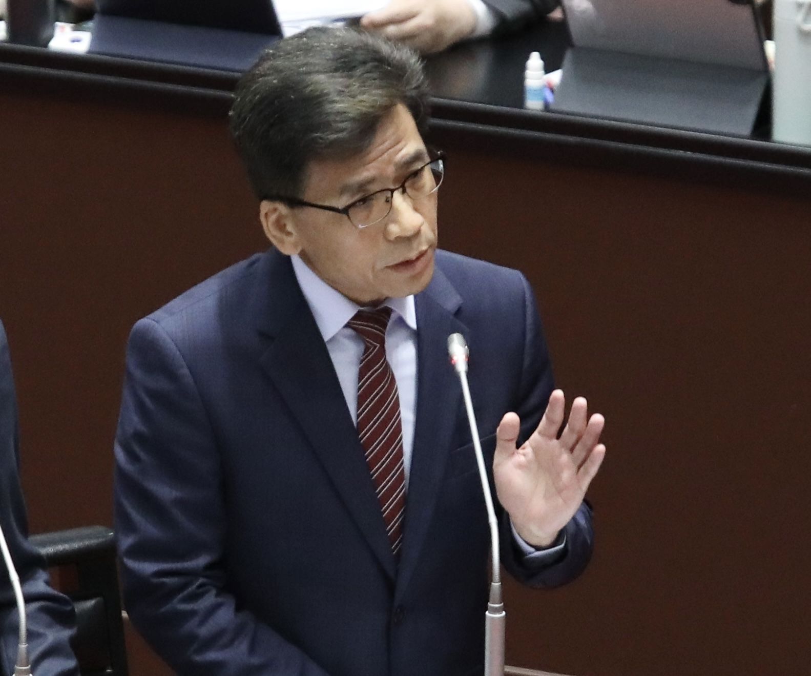 ▲▼行政院長卓榮泰立法院 備詢  經濟部長郭智輝 金管會主委彭金隆。（圖／記者屠惠剛攝）