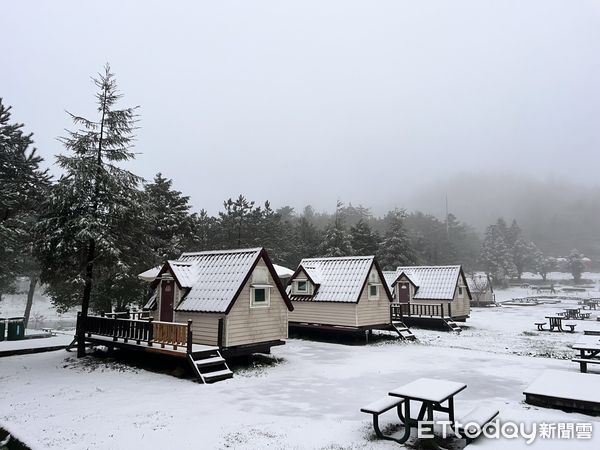 下雪。（圖／福壽山農場提供）