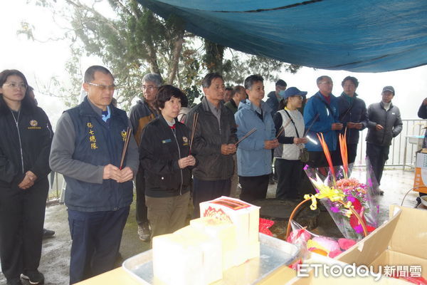 ▲林業保育署南投分署舉辦人倫分站榮民塔春季祭典。（圖／林業保育署南投分署提供）