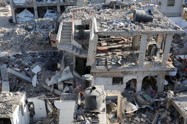 ▲▼以色列18日對加薩發動大規模空襲，目前已造成超過300人死亡。（圖／路透）
