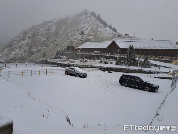合歡山3/19又下雪。（圖／民眾提供）