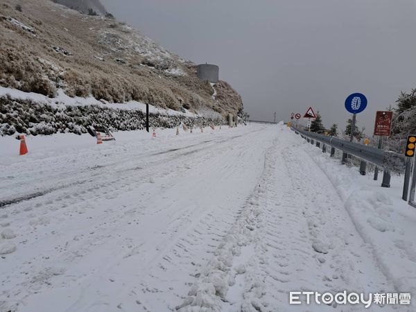 合歡山3/19又下雪。（圖／民眾提供）