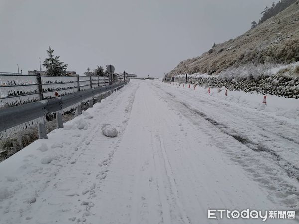 合歡山3/19又下雪。（圖／民眾提供）