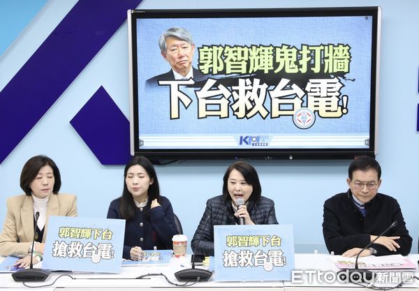 ▲▼國民黨團召開 郭智輝鬼打牆 下台救台電 記者會 王鴻薇 賴士葆 王育敏 徐巧芯 出席。（圖／記者屠惠剛攝）