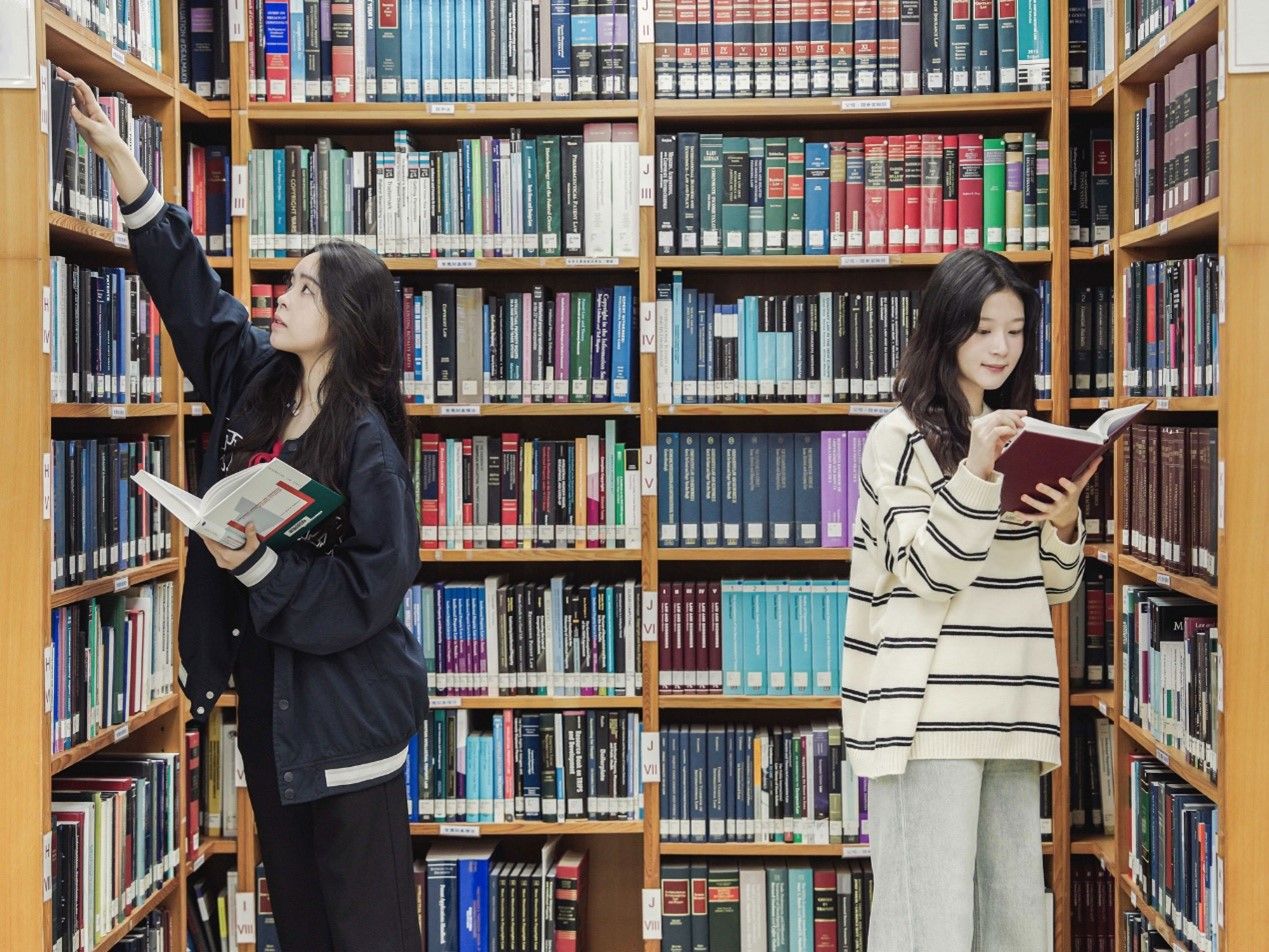 圖一：世新大學法律與智慧財產權資料中心，助力學生深入探索法律專業。（圖／世新大學提供）