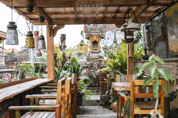 ▲▼Warung Krisna -峇里島烏布美食｜隱匿巷弄裡的茅草屋傳統美食。（圖／部落客黑皮的旅遊筆記授權提供）