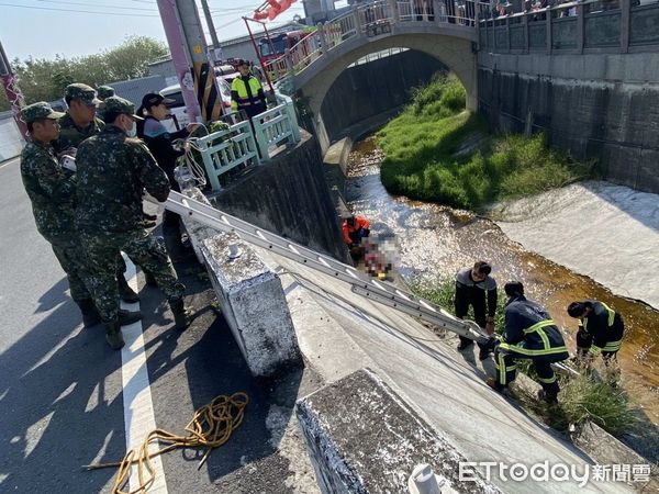 ▲▼彰化一名70歲老翁摔落5米深大排，意識不清送醫搶救             。（圖／記者唐詠絮翻攝）