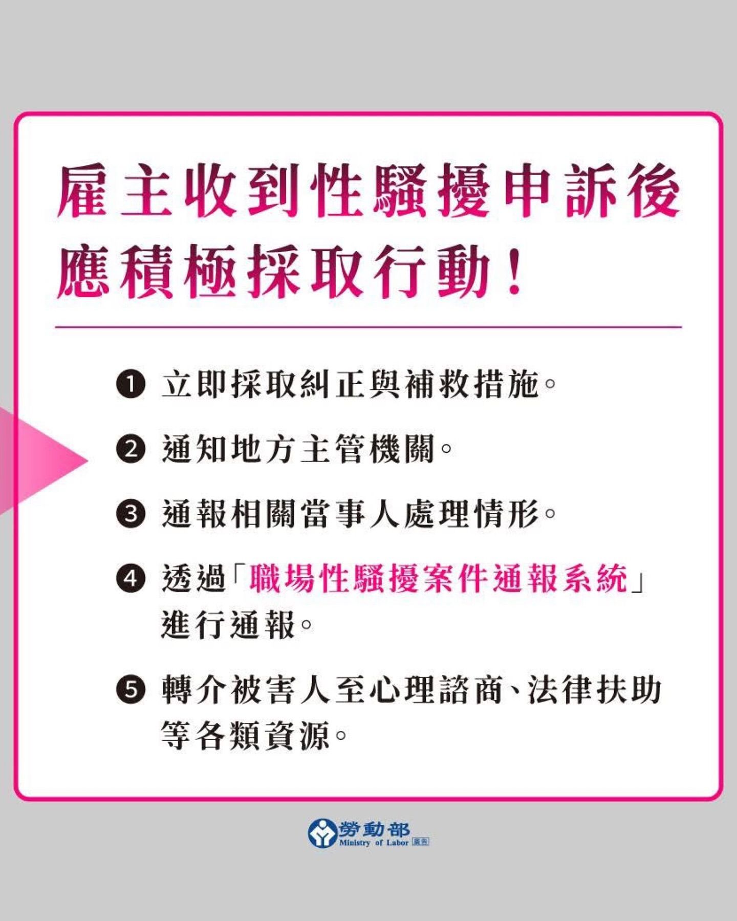 勞動部宣導職場性騷擾相關防範知識。（圖／翻攝自YouTube／Threads）