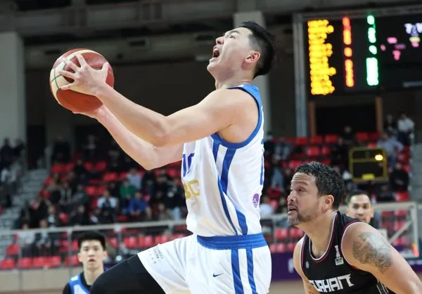 ▲中華男籃阿巴西、陳盈駿、胡瓏貿、盧峻翔、高柏鎧。（圖／籃協提供） 