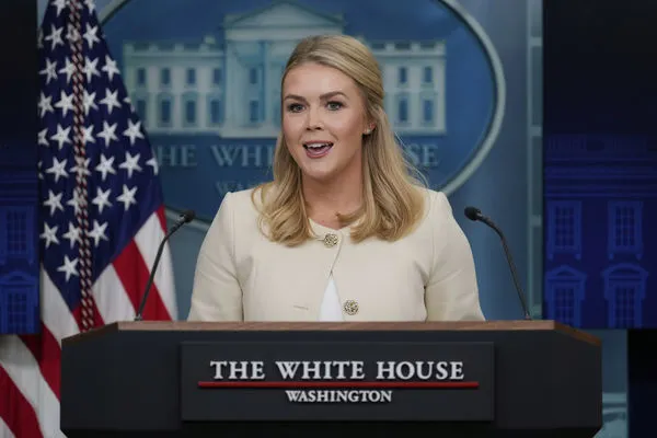 ▲▼  美國白宮新聞秘書李威特（Karoline Leavitt）（圖／達志影像／美聯社）