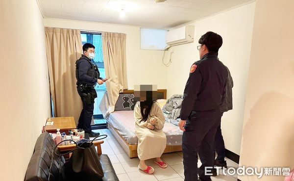 ▲桃園市楊梅警方偵查隊昨天針對出租套房突檢。（圖／記者沈繼昌翻攝）