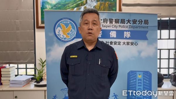 ▲大安警分局警備隊長林辛元說明駕駛逆向行駛案情。（圖／記者張君豪翻攝）