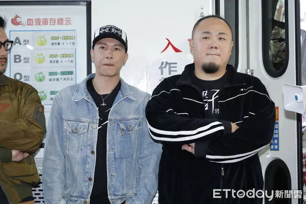 ▲▼電影《器子》小春、大淵、梁瀚名、吳承洋 熱血捐血。（圖／記者湯興漢攝）