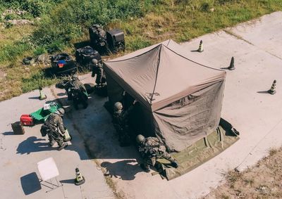 出動MD-105重型消毒車 化學兵部隊演練支援除污作業