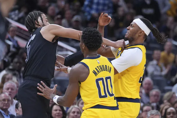 ▲▼溜馬與籃網爆發衝突。（圖／達志影像／美聯社）