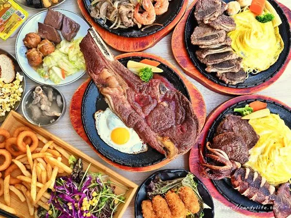 ▲▼鐵將創意鐵板料理｜台中海線創意鐵板料理全面升級自助吧2.0，披薩、炸物、湯品、熟食、甜點通通吃到飽。（圖／部落客糖糖授權提供）