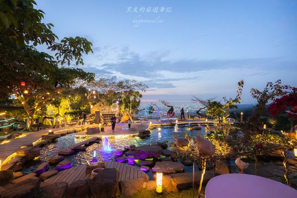 ▲▼漫步燈海星空下！南投超浪漫景觀餐廳　動物零距離互動＋無敵夜景。（圖／黑皮的旅遊筆記授權提供）