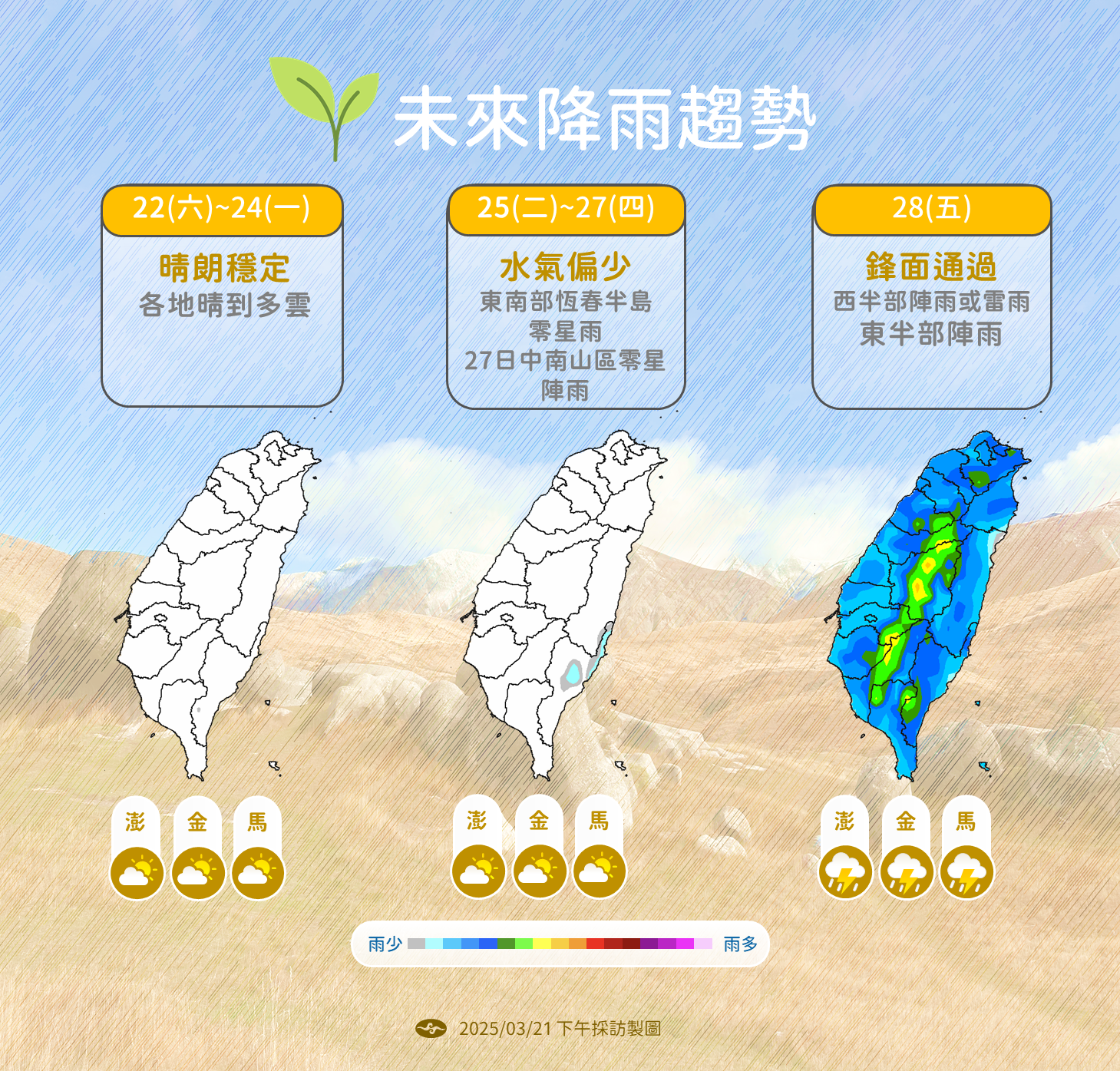 ▲▼天氣趨勢。（圖／氣象署提供）
