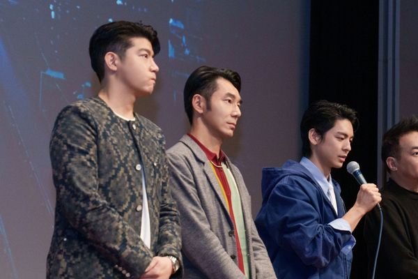 ▲《96分鐘》海外首次特別放映活動，林柏宏、王柏傑、李李仁出席。（圖／華影國際影藝提供）