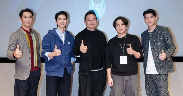 ▲《96分鐘》海外首次特別放映活動，林柏宏、王柏傑、李李仁出席。（圖／華影國際影藝提供）