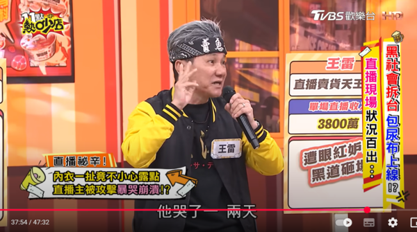 ▲▼王雷。（圖／翻攝自YouTube／11點熱吵店）