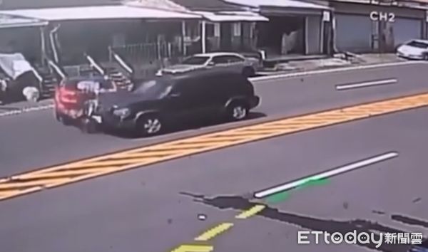 ▲▼台東ZF 0-4加速賽今(22)日，一名車手於比賽結束前往加油時發生意外          。（圖／記者楊漢聲翻攝）