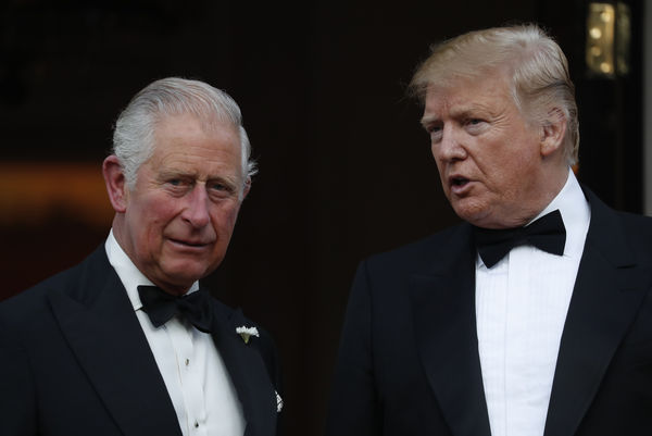 ▲▼美國總統川普（Donald Trump）2019年6月在英國國是訪問期間與當時的查爾斯王子（Prince Charles）會面。（圖／達志影像／美聯社）