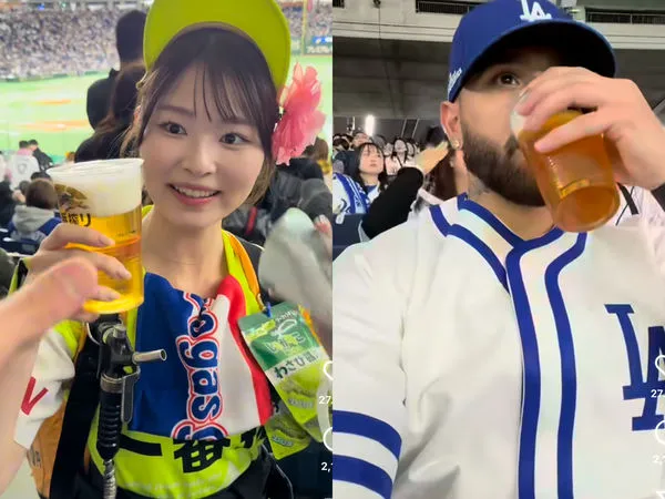 ▲ 超夯！普林斯分享日本球場啤酒女孩短片          。（圖／截自IG）