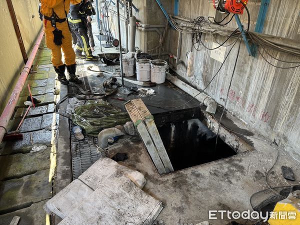 ▲台中烤漆廠工安現場曝！5救1全都不舒服　放流槽一氧化碳超標。（圖／記者許權毅翻攝）