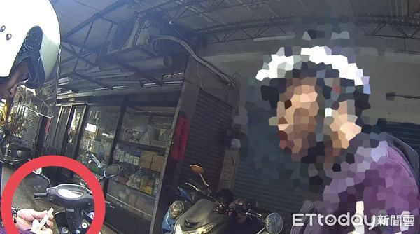▲▼吳男機車違規被警攔下，警方在他口袋搜出依托咪酯毒煙彈             。（圖／記者陳以昇翻攝）