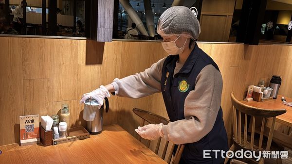 ▲▼衛生局今日到店家稽查。（圖／記者許宥孺翻攝）
